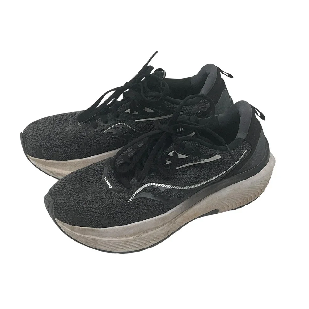 Saucony Echelon 9 Women's Running Shoes Black White S10765-10 Size 7.5